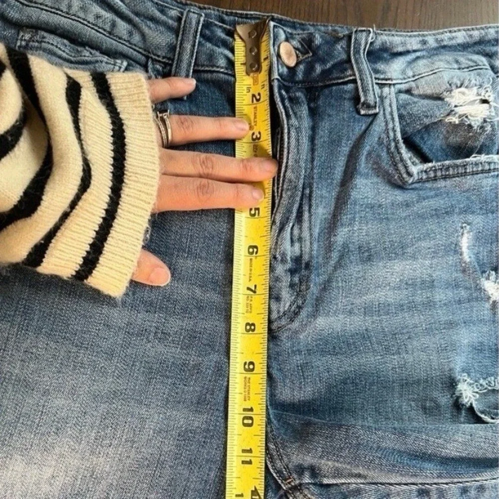 Ultra High Rise Straight Distressed Y2K Jeans Flying Monkey Womens Size 28 - Picture 8 of 12